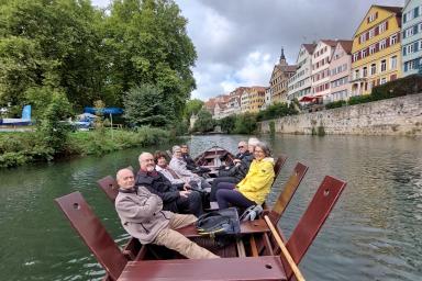 Musikreise nach Tübingen: Stocherkahnfahrt. Bild: Claus Hipp.